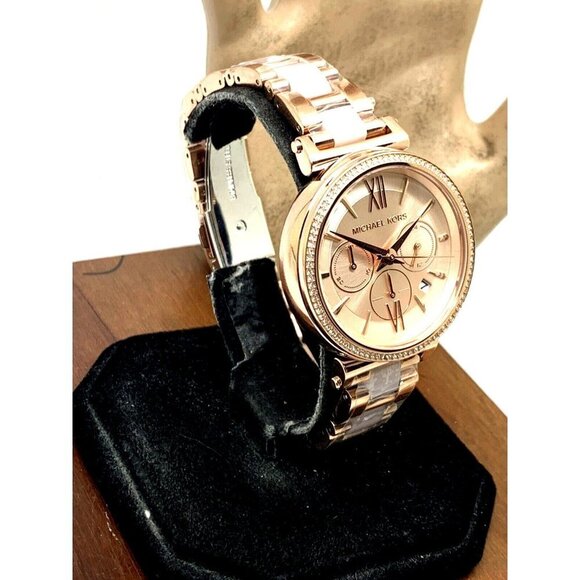 Michael Kors Women's Watch MK6560 Sofie Quartz Chronograph 39mm Rose Gol… - Picture 13 of 13